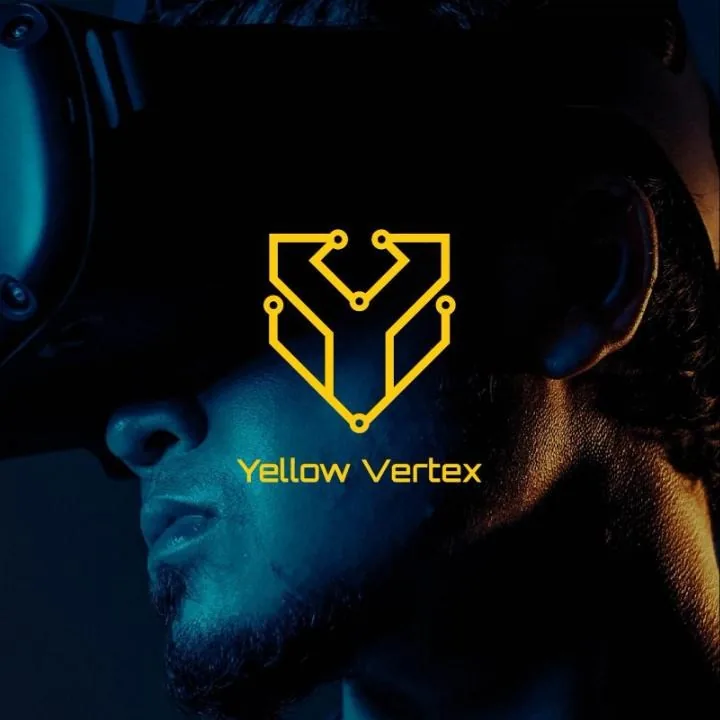 Yellow Vertex — Tech Logo